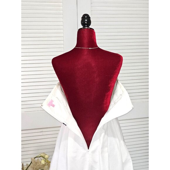 Lilly Pulitzer Women's Regency Classic White Navy Jacquard Bubble Dress Sz 4 076 - Picture 6 of 14